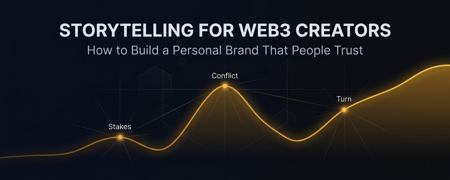 Storytelling for Web3 creators - 4 stories every creator needs to build a personal brand that people trust - web3lists.com